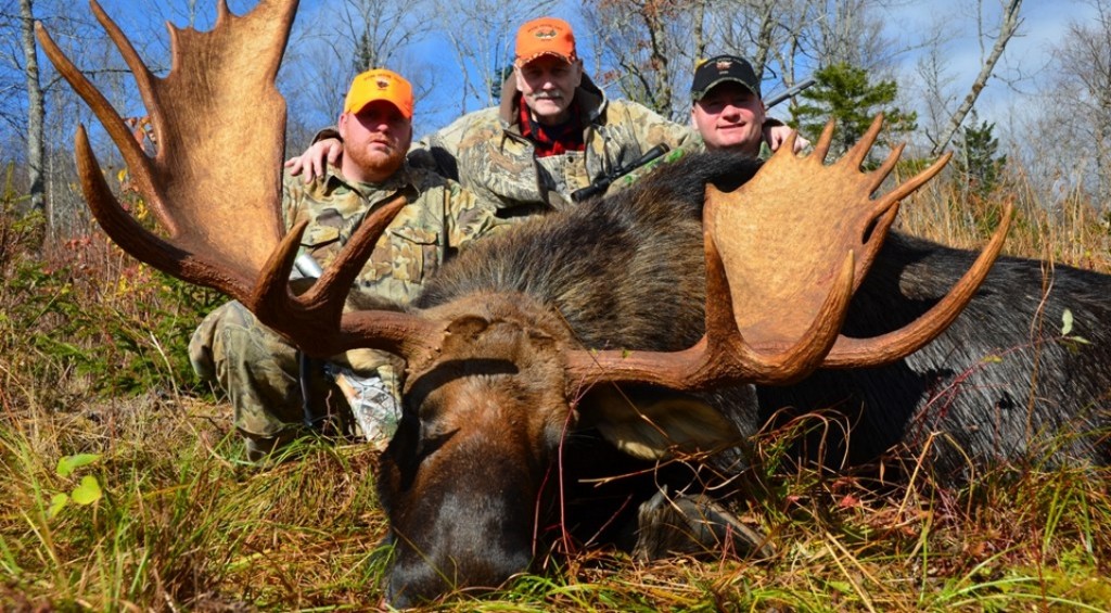 Maine trophy moose hunting Canoe the Wild