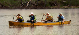 Canoe racing in Maine. East Grand, Baskahegan Stream