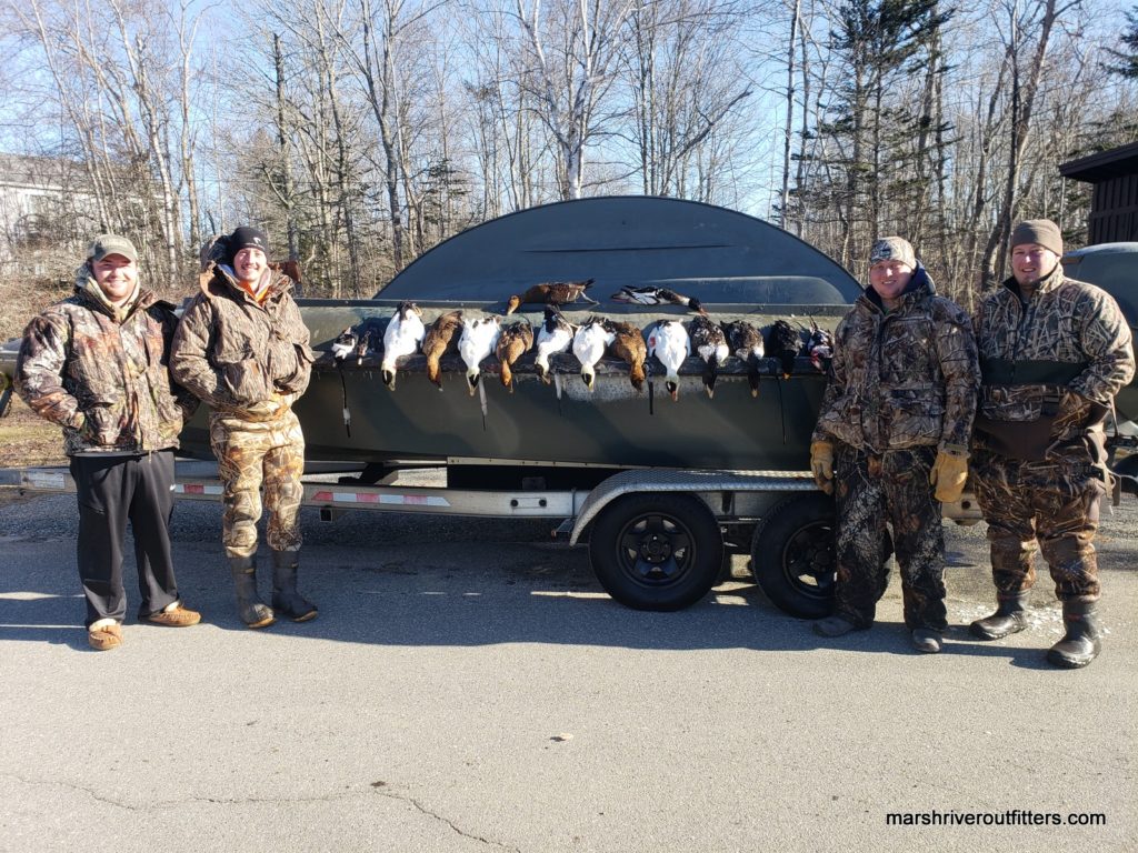Successful sea duck hunting Canoe the Wild