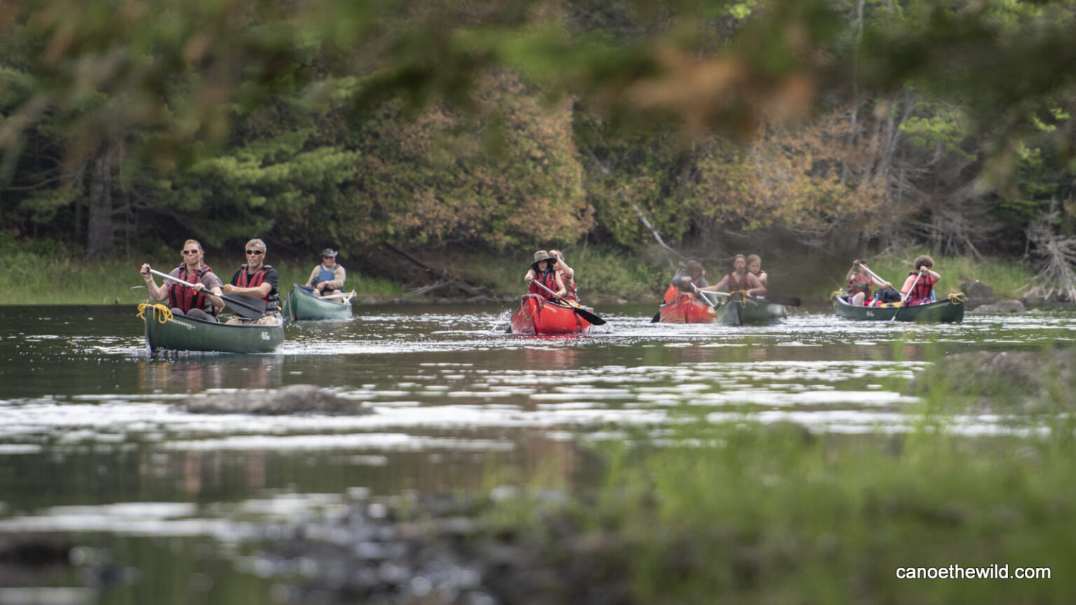 Canoe group St Croix River Canoe the Wild