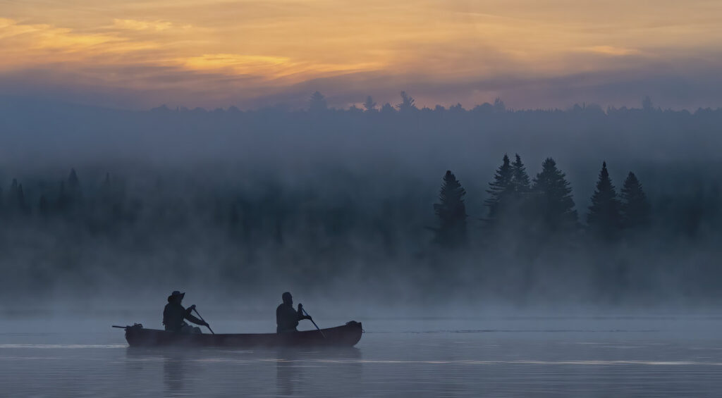 Allagash River Canoe Trips Family Friendly Best Moose Viewing Trip   1 First Light On Long Lake Allagash 1 1024x565 