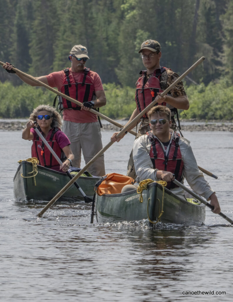 canoe poling on Allagash River Canoe the Wild